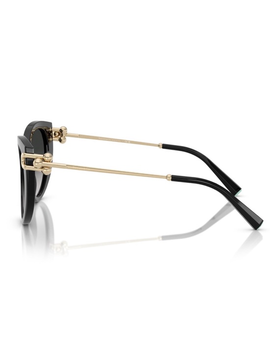 New TIFFANY & CO TF4232 80013C Designer Black Cat-Eye Sunglasses Gold Accents main image 4